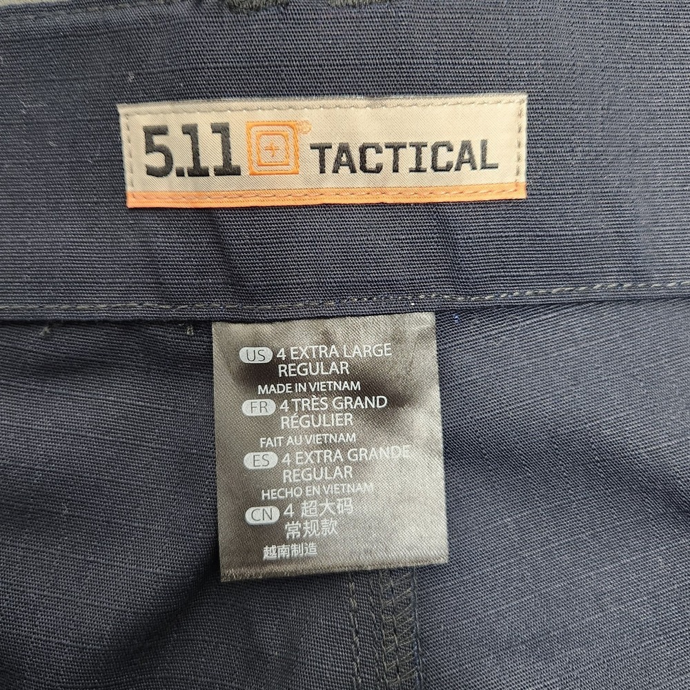 NWT 5.11 Tactical Pants Mens 4XL‎ Navy Flex-Tac TDU Ripstop Cargo Stretch Waist - Picture 6 of 12